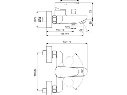 Ideal Standard Badearmatur Cerafine O Aufputz Chrom