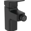 Ideal Standard Bidetarmatur Ceraplan mit Ablaufgarnitur Schwarz Matt