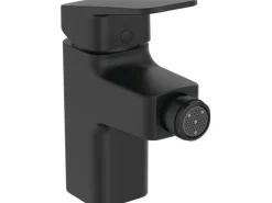 Ideal Standard Bidetarmatur Ceraplan mit Ablaufgarnitur Schwarz Matt