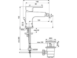 Ideal Standard Bidetarmatur Esla Chrom