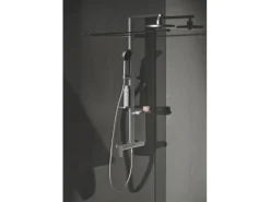 Ideal Standard Duschsystem Einhebel-Armatur mit Regen- und Handbrause Silver