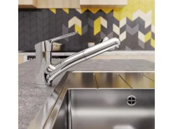 Ideal Standard Küchenarmatur Ceraflex BlueStart herausziehbare Handbrause Chrom