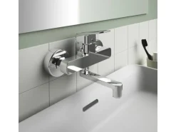 Ideal Standard Wand-Waschtischarmatur Ceraplan Chrom Aufputz