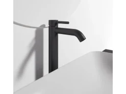 Ideal Standard Waschtischarmatur Ceraline mit Push-Open Silk Black