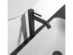 Ideal Standard Waschtischarmatur Ceraline mit Push-Open Silk Black