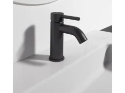 Ideal Standard Waschtischarmatur Ceraline mit PushOpen-Ventil Silk Black