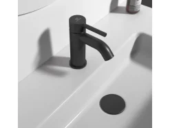 Ideal Standard Waschtischarmatur Ceraline mit PushOpen-Ventil Silk Black