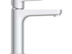 Ideal Standard Waschtischarmatur Push-Open Ausladung 125 mm Silver