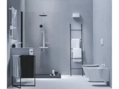 Ideal Standard Waschtischarmatur Push-Open Ausladung 125 mm Silver