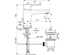 Ideal Standard Waschtischarmatur Cerafine O H80 Chrom