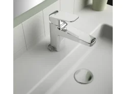 Ideal Standard Waschtischarmatur Ceraplan Chrom ohne Ablaufgarnitur m. Kette H90