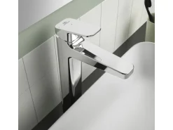 Ideal Standard Waschtischarmatur Ceraplan Chrom o. Ablaufgarnitur BlueStart H250