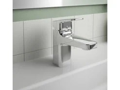 Ideal Standard Waschtischarmatur Ceraplan Chrom mit PushOpen-Ventil H75