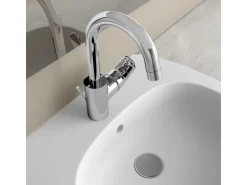 Ideal Standard Waschtischarmatur Ceraflex mit hohem Auslauf Chrom