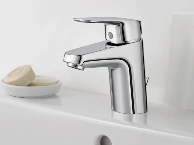 Ideal Standard Waschtischarmatur Ceraflex mit Kunststoff-Ablaufgarnitur Chrom