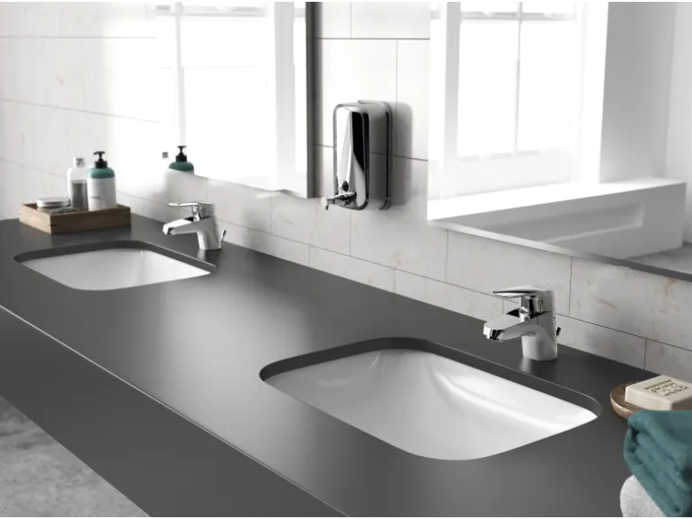 Ideal Standard Waschtischarmatur Ceraflex mit Kunststoff-Ablaufgarnitur Chrom