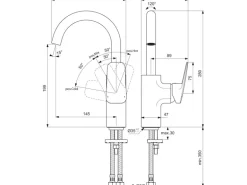 Ideal Standard Waschtischarmatur Ceraplan H200 ohne Ablaufgarnitur Schwarz Matt