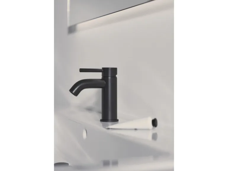 Ideal Standard Waschtischarmatur Ceraline ohne Ablaufgarnitur Silk Black