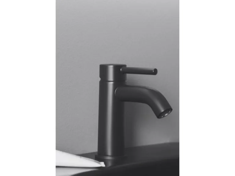 Ideal Standard Waschtischarmatur Ceraline ohne Ablaufgarnitur Silk Black