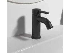 Ideal Standard Waschtischarmatur Ceraline ohne Ablaufgarnitur Silk Black
