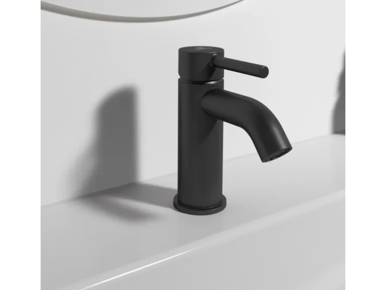Ideal Standard Waschtischarmatur Ceraline ohne Ablaufgarnitur Silk Black