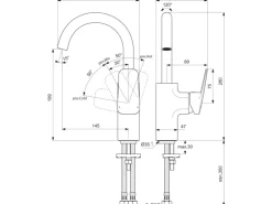 Ideal Standard Waschtischarmatur Ceraplan Chrom ohne Ablaufgarnitur H200