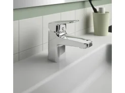 Ideal Standard Waschtischarmatur Ceraplan Chrom o. Ablaufgarnitur BlueStart H90