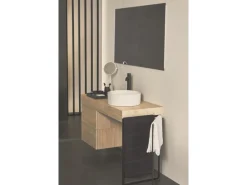 Ideal Standard WT-Armatur Ceraline verlängerter Sockel o. Ablaufg. Silk Black