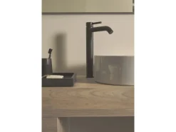 Ideal Standard WT-Armatur Ceraline verlängerter Sockel o. Ablaufg. Silk Black