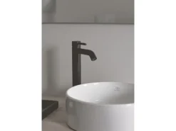 Ideal Standard WT-Armatur Ceraline verlängerter Sockel o. Ablaufg. Silk Black