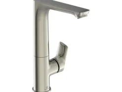 Ideal Standard WT-Armatur Connect Air mit hohem Auslauf o. Ablaufg. Silver Storm