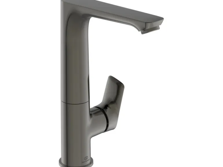 Ideal Standard WT-Armatur Connect Air mit hohem Auslauf o.Ablaufg. Magnetic Grey