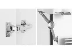 Impuls Küchen Küchenzeile IKZ1215R4 215 cm Weiß Hochglanz mit E-Geräten