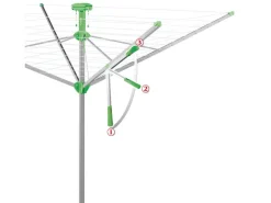 Juwel Wäschespinne Novaplus 600 Easy Silber-Grün