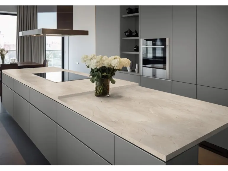 Kaindl Arbeitsplatte 63,5 cm x 3,8 cm Marmor Vicosa Clara Meterware