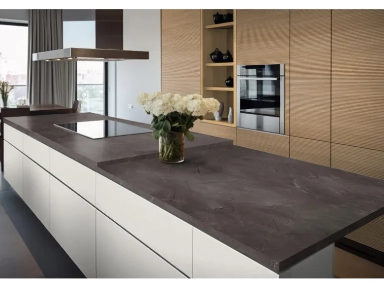 Kaindl Arbeitsplatte Marmor Vicosa Escuro 410 cm x 63,5 cm x 3,8 cm