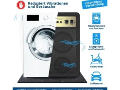 KARAT Antivibrationsmatte Schallschutzmatte nach Maß Stärke 1 cm 125 x 750 cm