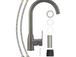 Küchenarmatur Lattari Einhebel Gunmetal