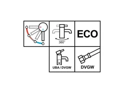 Küchenarmatur Lattari Einhebel Edelstahl-Optik