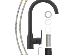 Küchenarmatur Lattari Einhebel Schwarz matt