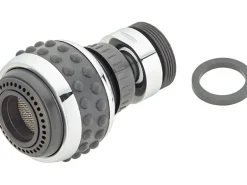 Küchenbrause mit Kugelgelenk Verchromt Schwarz