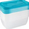 Keeeper Frischhaltedose Fredo Fresh Transparent-Blau 5 x  0,5 l