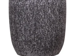 Keramik-Übertopf Vulcano Ø 20 cm x 19 cm Dunkelgrau