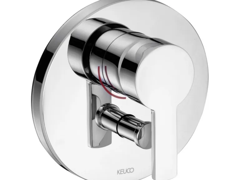 Keuco Einhebel-Wannenmischer Plan blue 53972 Chrom