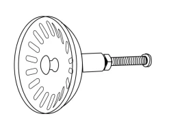 Kirchhoff Ersatz-Sieb Edelstahl Ø 81 mm Passend für Korbventil 114 mm