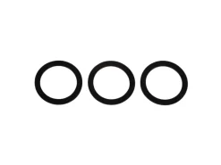 Kirchhoff Flachdichtung Silikon für Siphon 38 mm (1 1/2") Schwarz 3 Stück