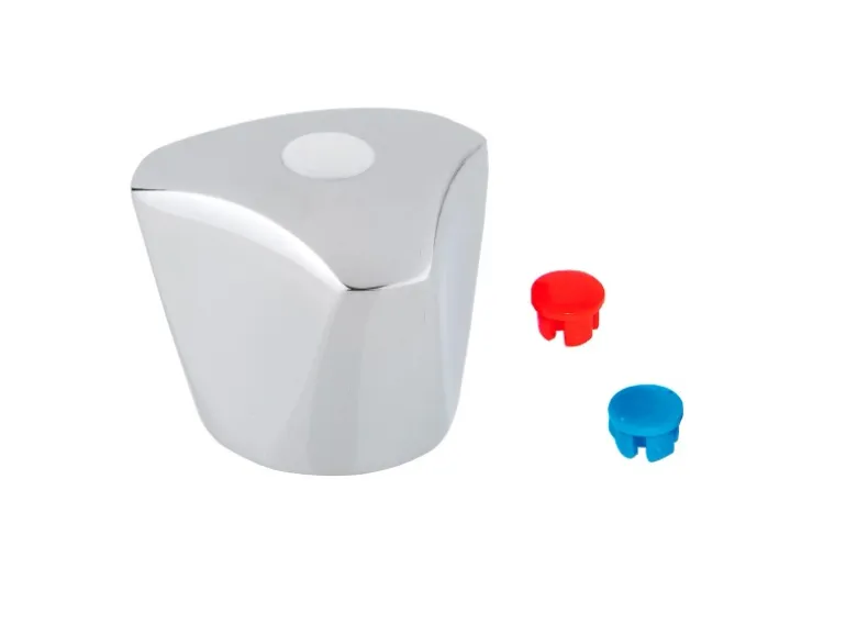 Kirchhoff Metall-Haubengriff Markierung Blau/Rot/Weiß Chrom