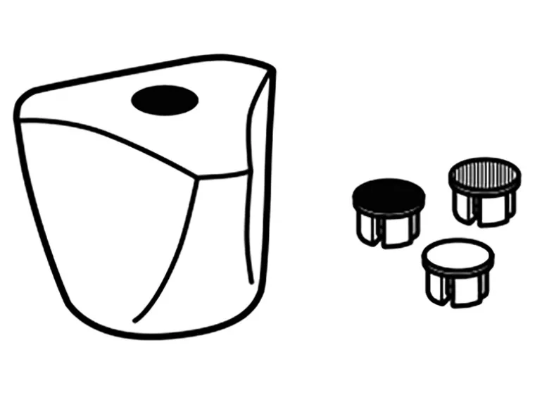 Kirchhoff Metall-Haubengriff Markierung Blau/Rot/Weiß Chrom