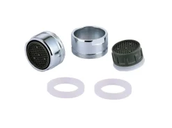 Kirchhoff Mischdüse Eco-Save 6 l/min M24AG Kalkschutz Chrom 2 Stück