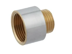 Kirchhoff Reduzier-Hahnverlängerung 18,7 mm (1/2" IG) x 16,7 mm (3/8" AG) Chrom